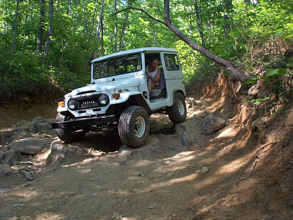 My FJ40, Mighty-Mighty, Pictured with Weber carb, coil over shocks on the rear and that's about it in this pic