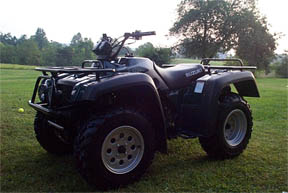 My new QuadRunner 500, soon to come are 
my SuperWinch, rear bumper, and maybe some 27 inch meats...